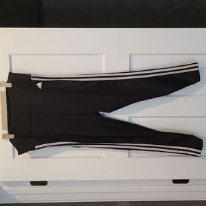 Womens Adidas pants size xl black with white stripes